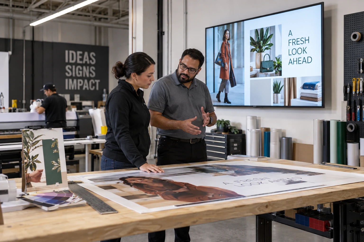 Existing service company adding digital signage.