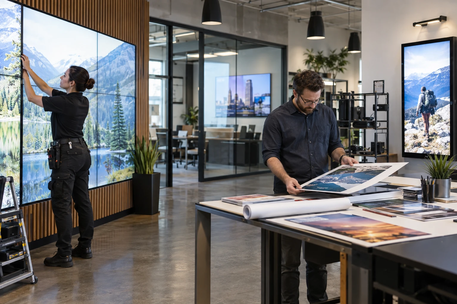 Multiple digital signage business models and applications.