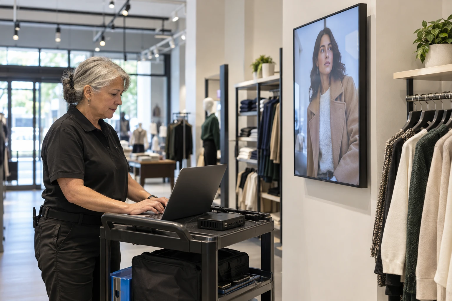Digital signage project and recurring revenue streams.