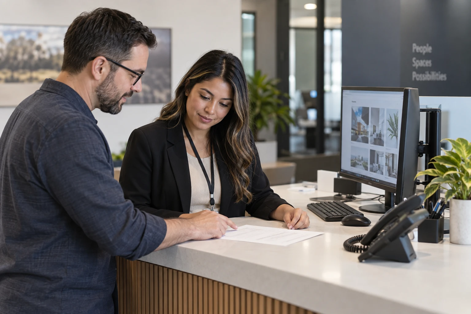 Partner and customer reviewing access responsibilities